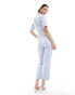 & Other Stories belted jumpsuit in light blue