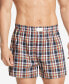 Фото #2 товара Men's 3-Pk. Classic Printed Cotton Poplin Boxers