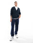 Фото #2 товара Tommy Jeans boxy badge cable knit cardigan in navy