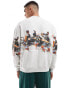 Abercrombie & Fitch F1 pit stop print sweatshirt in grey marl Серый, L - фото #2