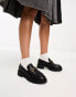 Mango chunky loafer in black