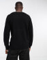 ASOS DESIGN midweight cotton jumper in black