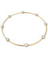 Фото #1 товара Gold-Tone Crystal Studded Choker Necklace, 14-1/8" + 2" extender