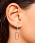 ფოტო #2 პროდუქტის Double Link Wire Drop Earrings, Created for Macy's