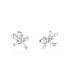 ფოტო #4 პროდუქტის Crystal Bow Small Volta Stud Earrings