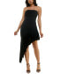 ფოტო #1 პროდუქტის Juniors' Asymmetrical Strapless Dress