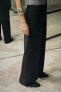 Фото #5 товара Широкие брюки с защипами ZARA