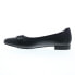 Фото #8 товара David Tate Feisty Womens Black Narrow Leather Slip On Ballet Flats Shoes