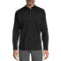 Фото #1 товара George Dress Shirt Mens Size Large Black Cotton Blend Spread Collared Modern Fit