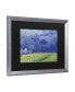 Фото #2 товара Vincent Van Gogh Wheatfields Under Thundercloud Matted Framed Art - 27" x 33"