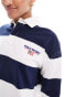 Polo Ralph Lauren Sport Capsule rugby polo shirt with logo in navy stripe