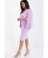 Women's Scuba Crepe Cape Sleeve Dress