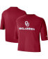 ფოტო #1 პროდუქტის Women's Crimson Oklahoma Sooners Crop Performance T-shirt