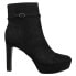 Фото #1 товара Nine West Gripe Round Toe Platform Booties Womens Black Casual Boots GRIPE-001