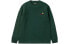 Carhartt WIP 字母Logo刺绣宽松长袖T恤 男款 绿色 / Футболка Carhartt WIP LogoT I029955-0EI-XX
