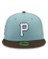 Фото #3 товара Men's Light Blue, Brown Pittsburgh Pirates Three Rivers Stadium 30th Anniversary Beach Kiss 59FIFTY Fitted Hat