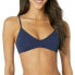 L Space Women's 236458 Cody Bikini Top Midnight Blue Swimwear Size S