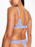 Фото #2 товара ASOS DESIGN Sienna lace triangle bra in cornflower blue