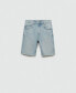 ფოტო #2 პროდუქტის Women's Straight-Fit Denim Bermuda Shorts