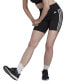 ფოტო #1 პროდუქტის Women's Training Essentials 3-Stripes High-Waisted Short Leggings
