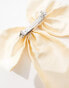 Фото #2 товара ASOS DESIGN hair clip with oversized bow in cream