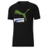 Puma Dazed Classics Logo Crew Neck Short Sleeve T-Shirt Mens Black Athletic Casu