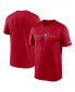 Фото #2 товара Men's Red Tampa Bay Buccaneers Horizontal Lockup Legend T-shirt