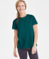 Фото #2 товара Women's Birdseye Mesh Short-Sleeve T-Shirt, Created for Macy's