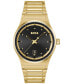 ფოტო #1 პროდუქტის Men's Candor Gold Ion Plated Stainless Steel Bracelet Watch 41mm