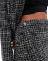 Фото #15 товара ASOS DESIGN tailored boucle mini skirt co-ord in mono