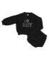 ფოტო #1 პროდუქტის Baby Girls Cotton 2 Piece Long Sleeve Fleece Set