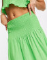 Фото #3 товара COLLUSION shirred midi skirt co ord in green