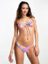 Фото #10 товара Kulani Kinis V cheeky bikini bottom in Sapphire Sun floral print