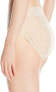 Wacoal 238086 Womens Halo Floral Lace Hi-Cut Brief Underwear Sand Size Medium