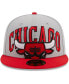 Фото #2 товара Men's Gray, Red Chicago Bulls Tip-Off Two-Tone 59FIFTY Fitted Hat