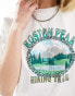 Daisy Street relaxed t-shirt with Roston Peak print