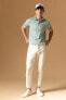 Slim Fit Polo Yaka Basic Kısa Kollu Tişört