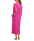 Фото #3 товара Women's Solid-Color Long-Sleeve Zip Robe