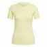 Women’s Short Sleeve T-Shirt Adidas Techfit Training Yellow