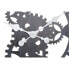 Фото #3 товара Настенное часы DKD Home Decor Чёрный Натуральный Железо Пластик Деревянный MDF Шестерни 76 x 4,5 x 76 cm (2 штук)