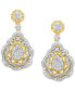 Фото #3 товара Diamond Teardrop Cluster Drop Earrings (1-1/2 ct. t.w.) in 10k Gold