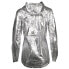 Фото #4 товара Diadora Rain Lock Full Zip Running Jacket Womens Silver Casual Athletic Outerwea