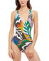 Фото #1 товара Gottex Tribal Art Halter One-Piece Women's