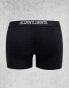 Фото #6 товара AllSaints 3-pack cotton trunks in black, grey, white