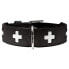 HUNTER Swiss Dog Collar Black / Bron, 60 см - фото #2