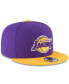 Фото #3 товара Men's Purple, Gold Los Angeles Lakers Two-Tone 9FIFTY Adjustable Hat