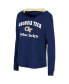 Women's Navy Georgia Tech Yellow Jackets Catalina Hoodie Long Sleeve T-shirt