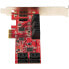 StarTech.com SATA PCIe Card - 10 Port PCIe SATA Expansion Card - 6Gbps - Low/Full Profile - Stacked SATA Connectors - ASM1062 Non-Raid - PCI Express to SATA Converter/Adapter - PCIe - SATA - PCIe 2.0 - Red - ASMedia - ASM1062 - 6 Gbit/s