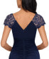 ფოტო #4 პროდუქტის Petite Lace-Shoulder Gown