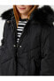 Фото #5 товара Пальто Koton Plush Hooded Zippered Coat